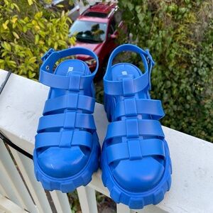 Melissa Megan Platform Jelly Sandals